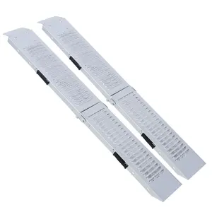 Loading Ramps Pack of 2 Folding Ramp, 950 lbs Max Folding Ramp for Moto and Bike Access ramp, Resistant and Convenient Size 63''