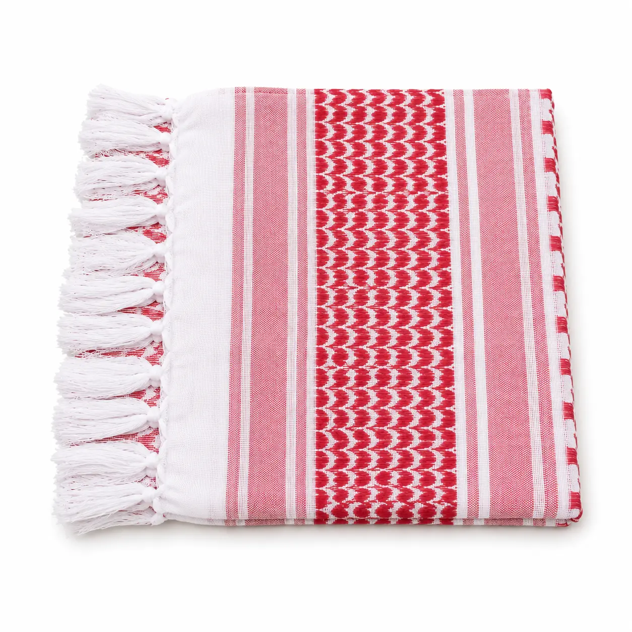 Traditional Keffiyeh Scarf | Lightweight Arab Shemagh | Unisex Head & Neck Wrap