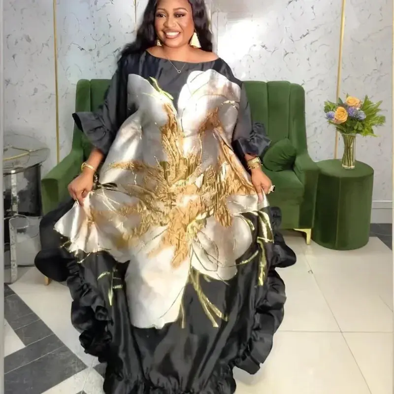 African Dresses for Women Traditional Africa Clothing Dashiki Ankara Outfits Gown Abayas Robe Muslim Kaftan Maxi Long Dress Birthday Dress formal party gown