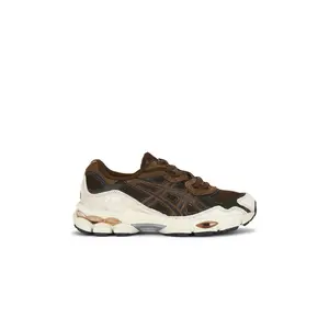 Asics Gel-NYC Sneaker in Brown Storm & Black Coffee