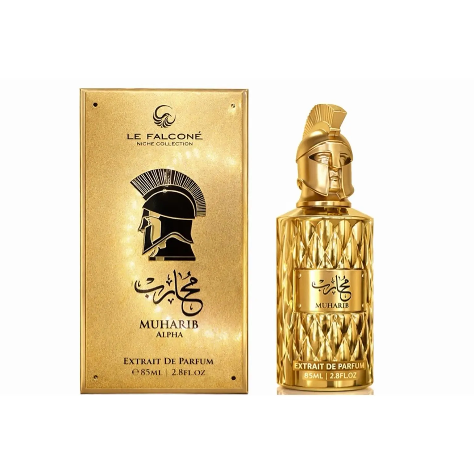 Le Falcone Muharib Alpha Extrait de Parfum for Men 85ml Long Lasting Oriental Spicy Cologne Niche Collection