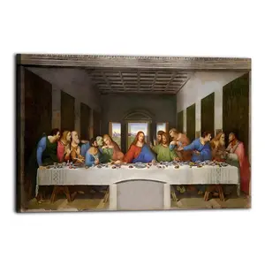 OneWall Art Posters Inspired by The Last SupperDecorative Posters,Stylish and Creative Wall Decorations, Suitable for Bedrooms, Offices, Apartments, Dormitories, Etc,Art Prints. opossum humor artwork crystal  wood family  canvas painting  gift scribbler p