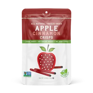 Nature's Nurt Freeze-Dried Apple Cinnamon Crisps Dry Snack - Plant-Based, Superfood, No Sugar Added, Gluten Free, Vegan, Paleo Friendly, Kosher, Non-GMO, 100% Fruit, Naturally Nutritious