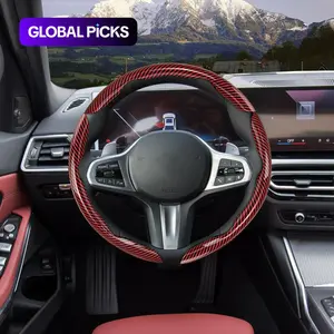 Car Steering Wheel Cover, Non-Slip Universal Steering Wheel Protector for 15-Inch Wheels, Car Interior Decor Gadget and Automotive Accessory #GLOBAL PICKS