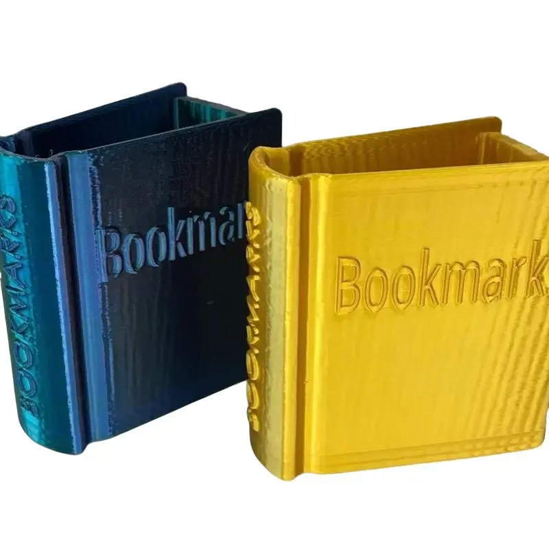 Book-Shaped Bookmark Holder – 3D Printed Storage for Bookmarks | Available in Multiple Colors