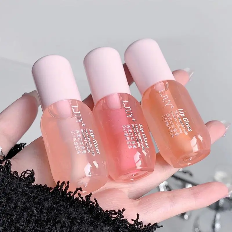 Moisturizing Glossy Lip Glaze Stick Set, Hydrating Plumping Lip Oil, Lip Care for Girls and Women