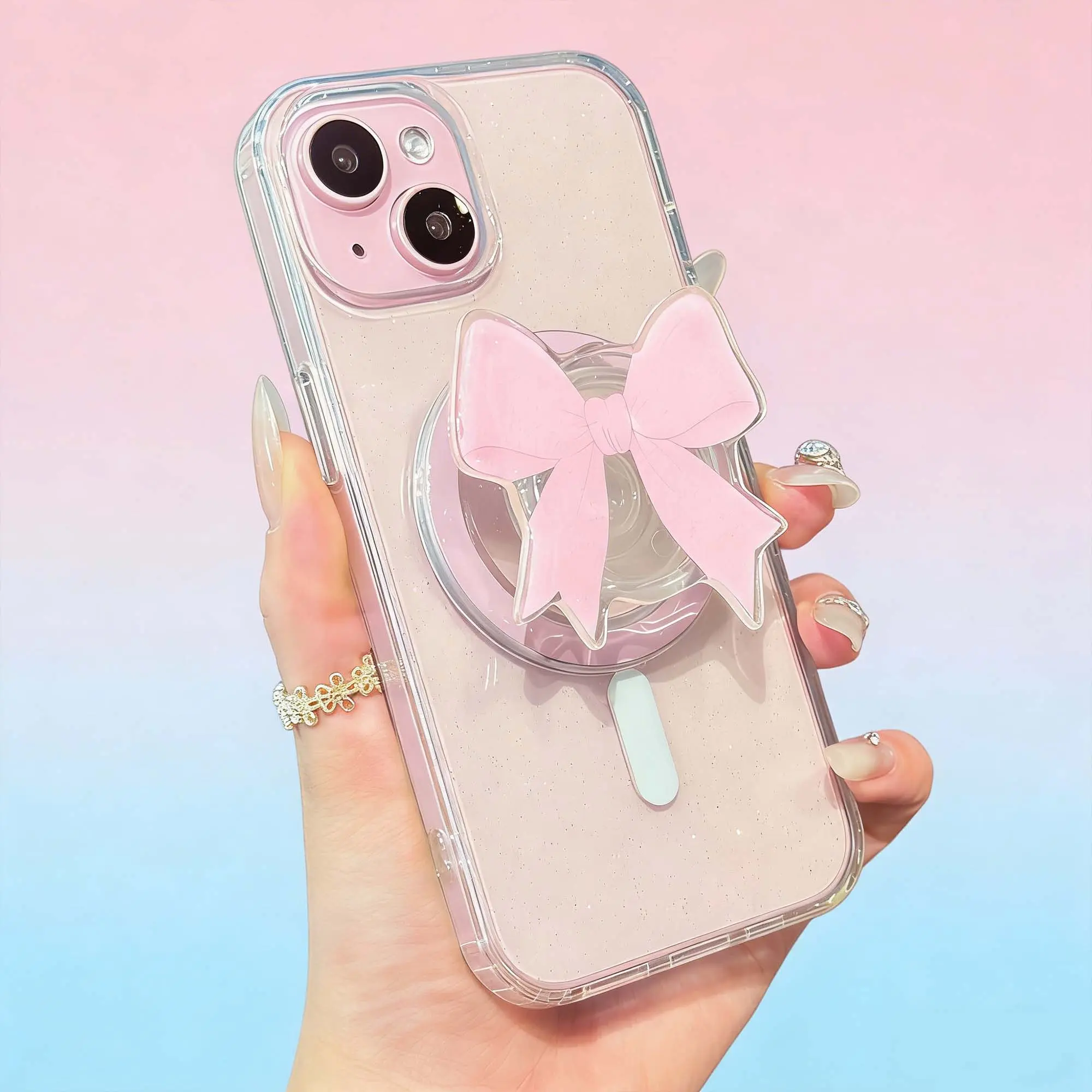 Collapsible Phone Stand with Flower Shape Multi Functional Stand Holder with Expanding Design for Smartphone Tablet Cell Phone Accessory Magnetic