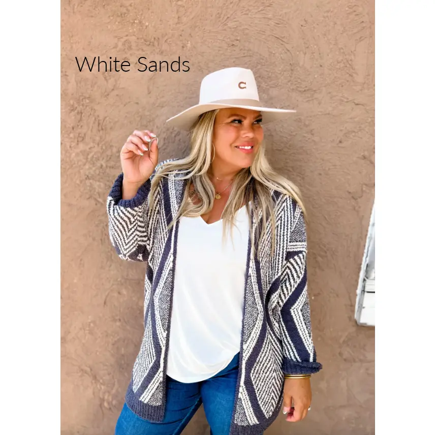 Western Aztec Reversible Fall and Winter Cloud Soft Cardigan