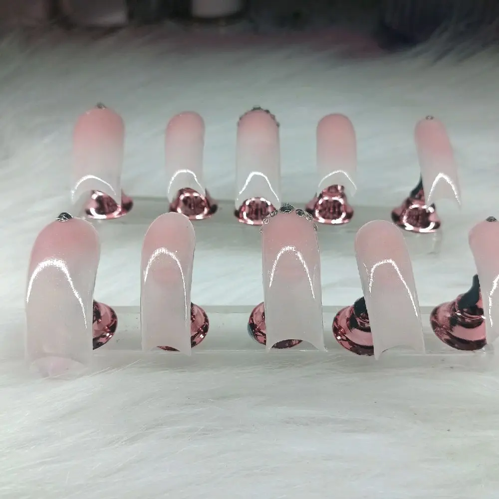 Ombre Belle Curved Press On Nails