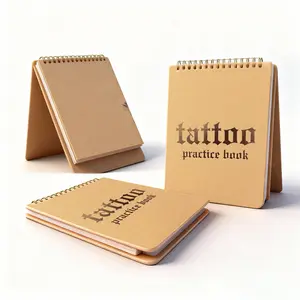 Yikexuanli Tattoo Practice Flipbook – 10 Sheets of Silicone Skin, Create Your Own Tattoo Training Journal, Portable & Reusable for DIY Tattoo Artists, All Skin Types, Premium Material, original tattoo practice book
