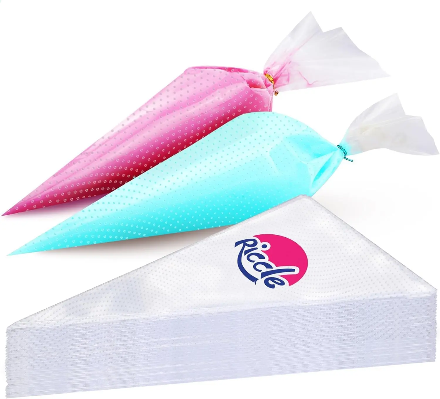Disposable Piping Bags 16 Inch - 100 Textured Anti Burst Pastry Bags - Icing Piping Bags for Frosting - Ideal for Cakes and Cookies Decoration