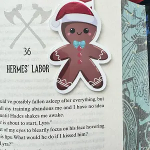 Gingerbread Man Magnetic Bookmark - Perfect for Readers and Teachers