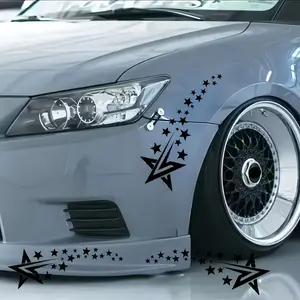 2-Pack Car Modification Accessories, Car Decorations, Vehicle Decoration, Geometric Arrow Star Design, Creative Customization Elements, Trendy and Eye-Catching