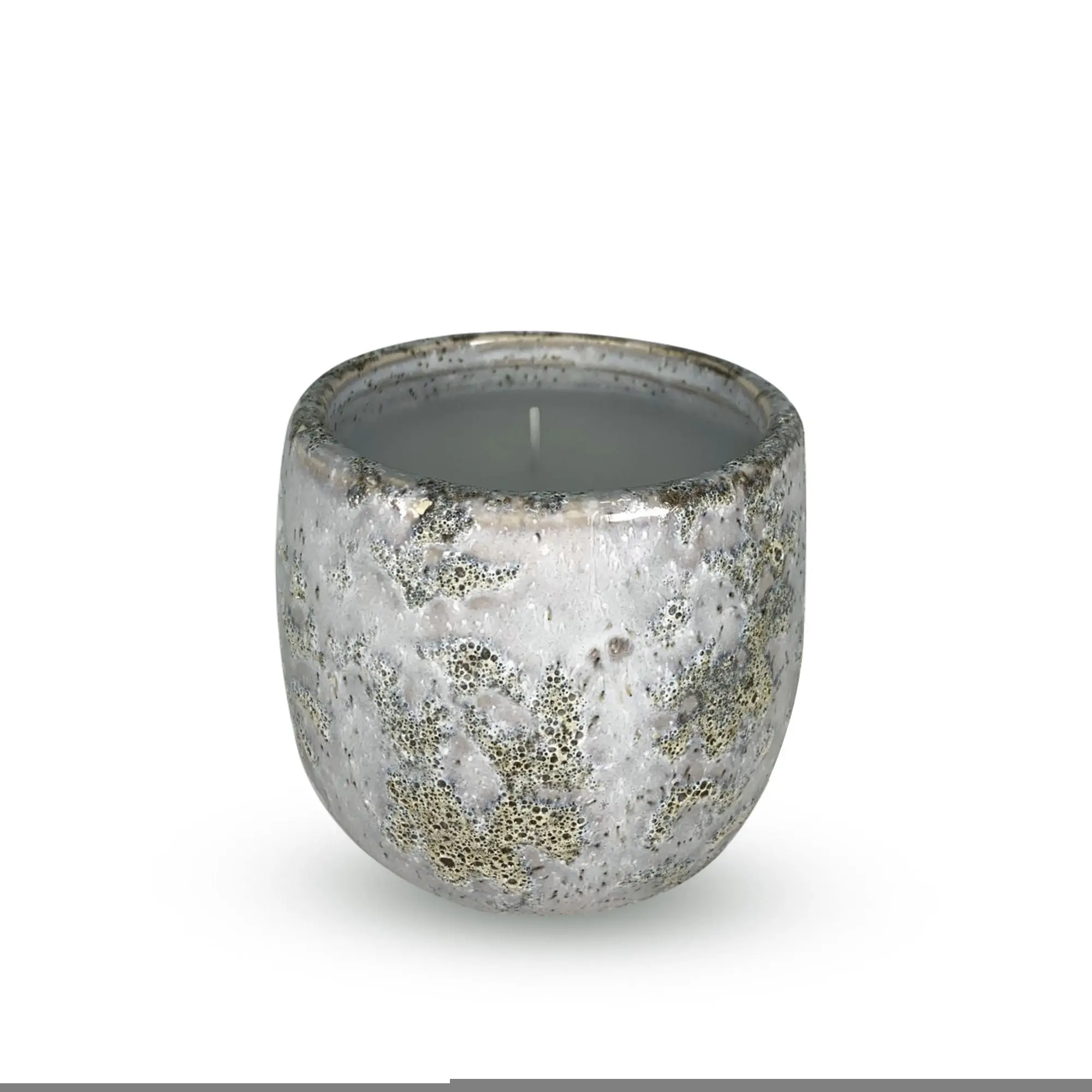 Set of 2 Glazed Ceramic Candle Jars – 6oz Unscented Decorative Candles for Home Ambiance and Relaxation