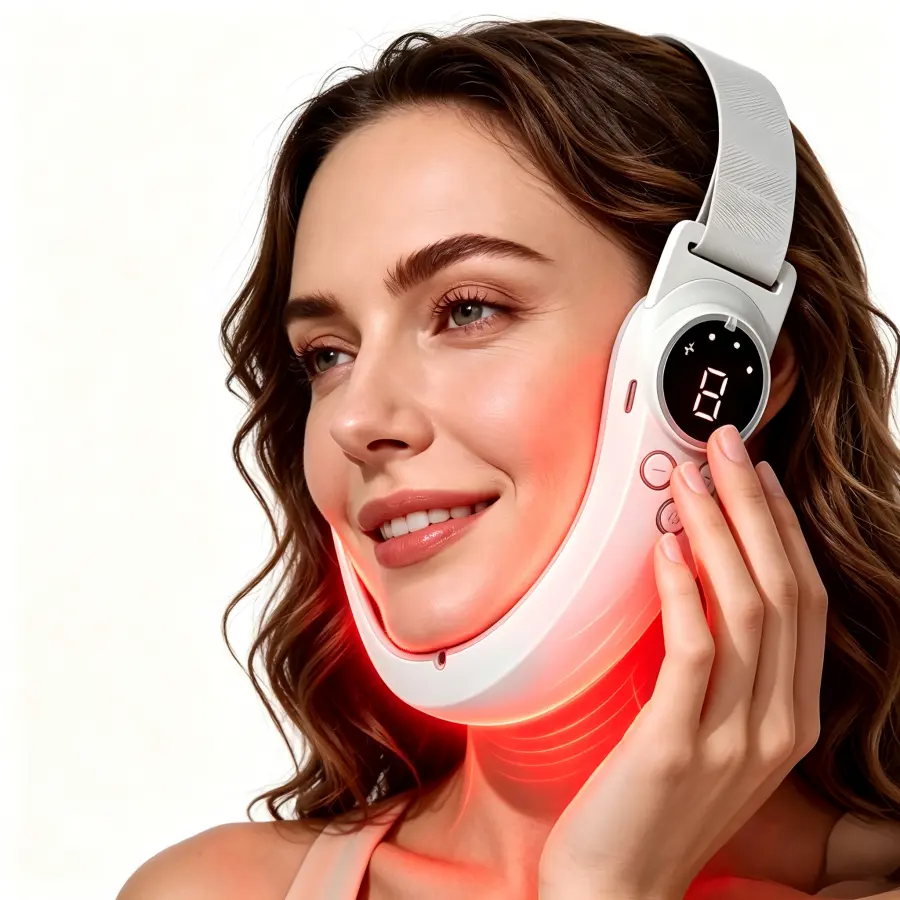 USB Rechargeable V-Shape Facial Massager, Portable Electric Neck Beauty Device, Household Facial Skin Care Equipment, an ideal Valentine's Day gift for girlfriends and women