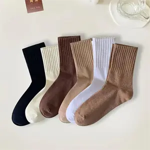 1 Pairs of Fashionable Long Socks for Men - Easy to Use & Clean, Simple & Versatile, Knitted Fabric, Classic Stripes, Daily Wear, Beige Plain Outfit Chainsaw