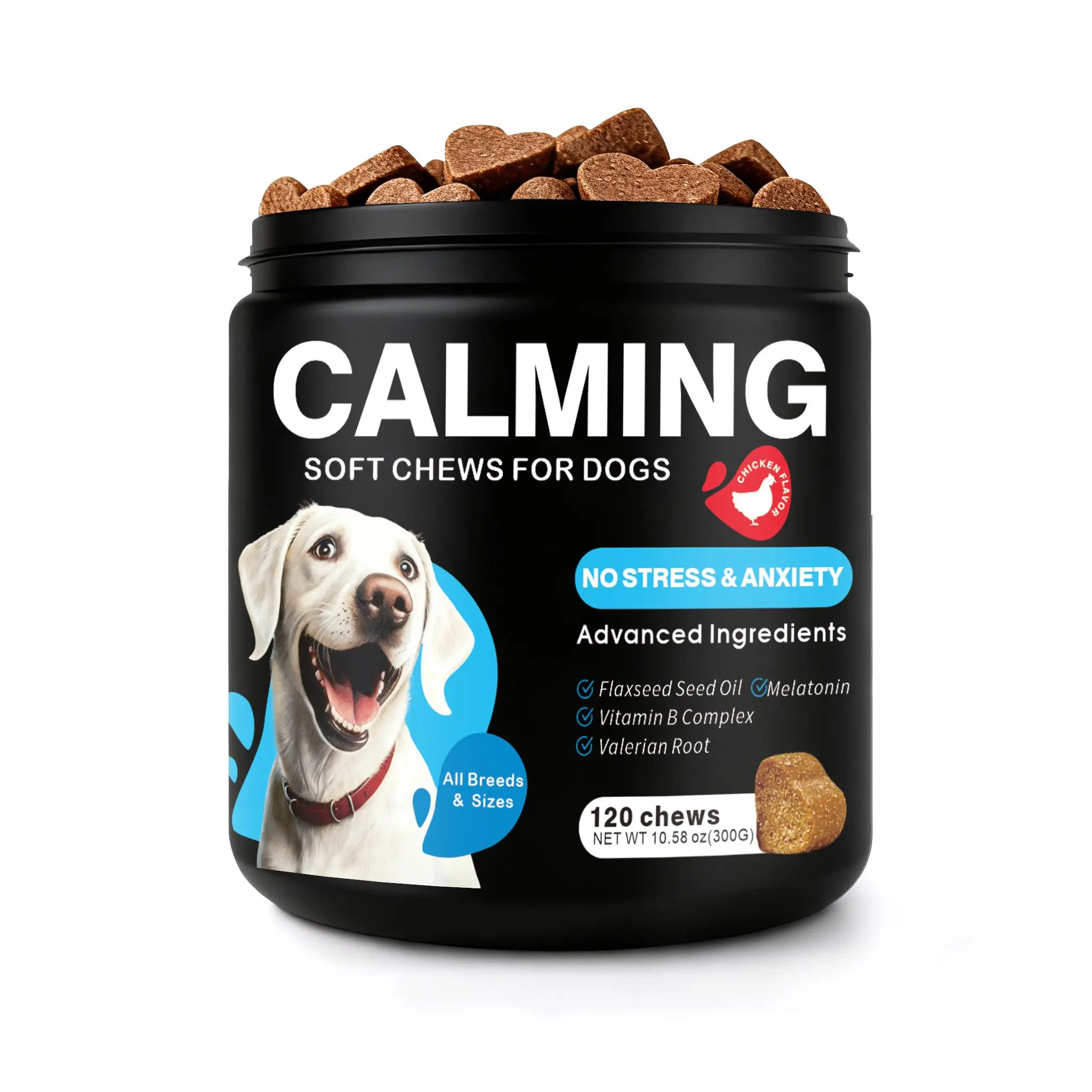 Dog Calming Bites - Stress Relief Soft Chew Pet Treats for Everyday Composure Support Dog Calming Bites - Stress Relief Soft Chew Pet Treats for Everyday Composure Support