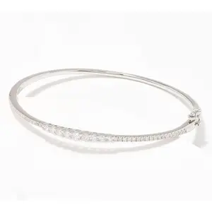 Fire Light Lab Grown Diamond 1 cttw Graduating Bangle, Sterl
