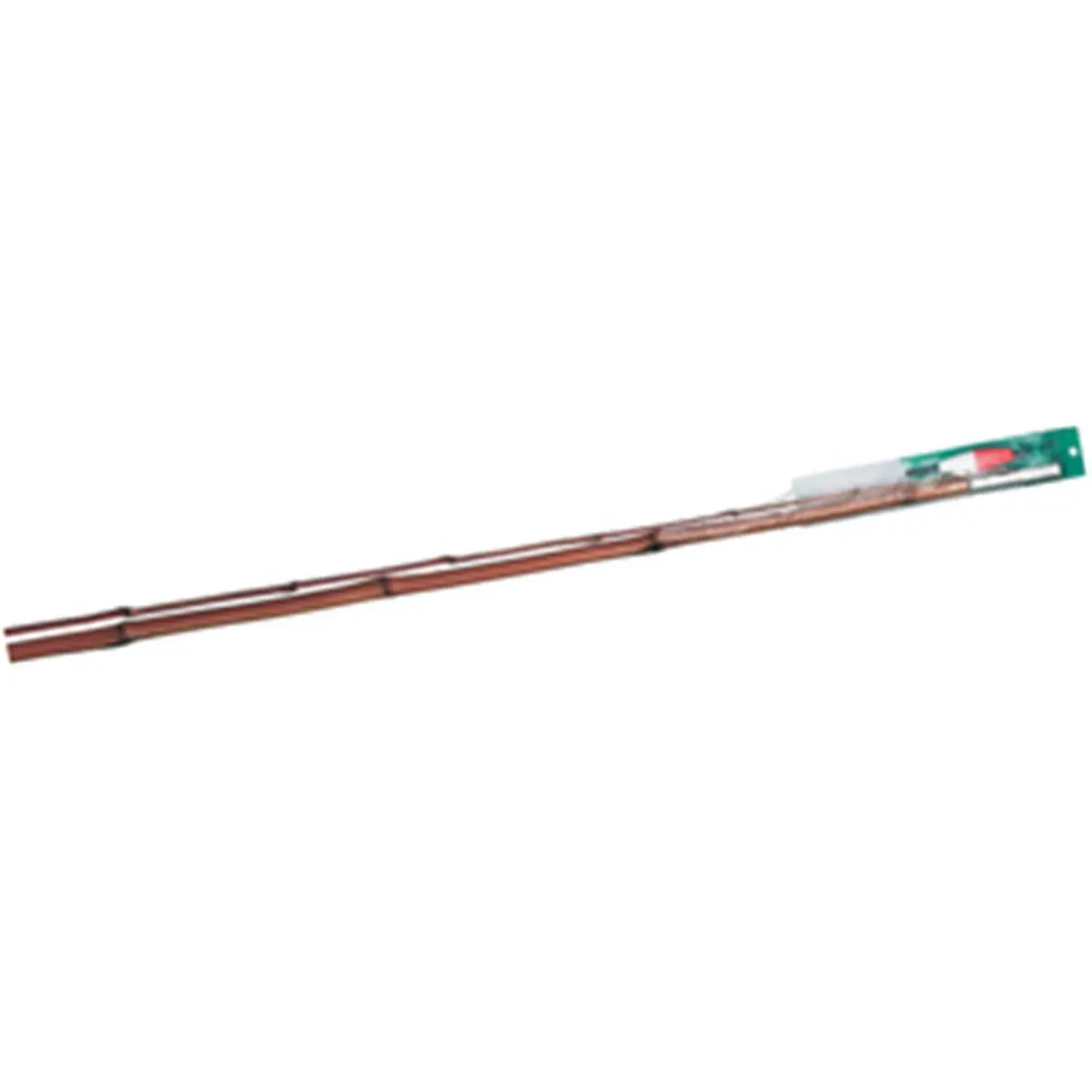 212 MAIN Fishing Rod, 10 ft 2-Piece Mahogany Varnished Bamboo with Aluminum Rolled Edge Slip Ferrules, Pre-Rigged with Line, TL-102, Rods, Hand-Wrapped Metal Tip Eye Guide, Snug Fit, Outdoor, Ready-To-Fish