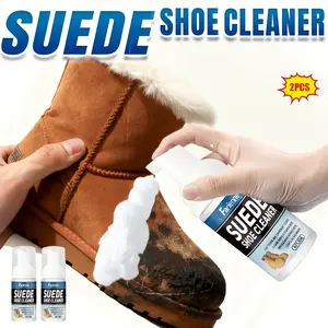 2pcs FARIENNE Winter Shoe Cleaner - Professional Snow Boot & Suede Shoe Cleaning Solution, Removes Salt Stains & Water Marks, Dry Clean Formula for Cold Weather Shoe Protection