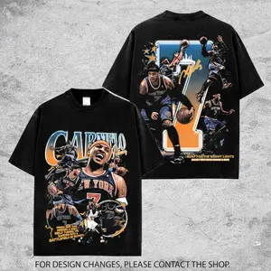 Vintage Carmelo Anthony Graphic Tee For Knicks Nation. Melo 7 Knicks Basketball Streetwear Shirt, Oversized Unisex Fan Tee Gift for Men & Women