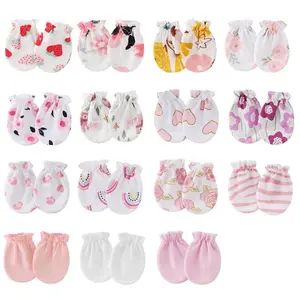 10/15 Pairs Baby Anti-Scratch Mittens, Soft Breathable Assorted Styles Newborn Gloves, Baby Accessories for Infant Daily Wear