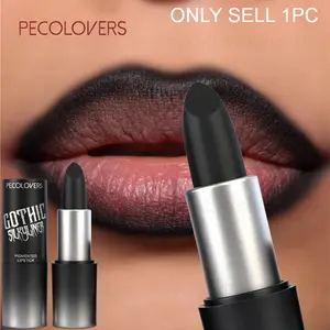 1PC Dark Lipstick, Long-lasting, Non-stick, Velvet Matte, Waterproof, High Quality, Easy to Apply and Color, Suitable for Music Festival Party Stage Performance Makeup