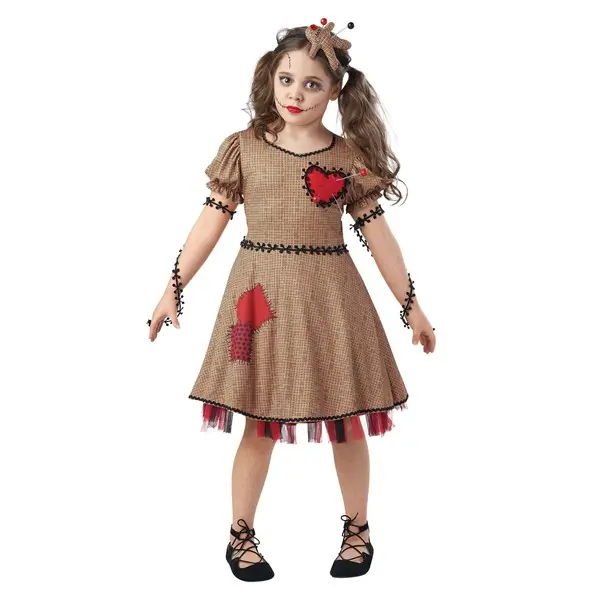 Classic Voodoo Doll Costume for Girls