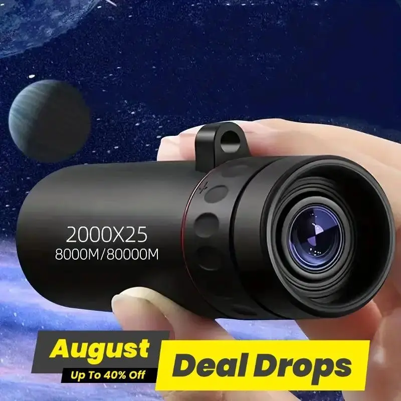 Portable High-Power Telescope, Powerful Telescope, HD Magnification Telescopic Monocular, Outdoor Monocular Telescopes, Ideal for Photography & Travel, Great Valentine's Day Present