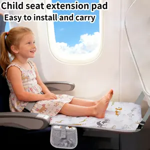 Portable Baby Travel Footrest Pad, Aircraft Seat Extension Mat, Multi-Functional Diaper Changing Pad, Foldable Design, Infant Leg Support