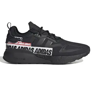 adidas Mens Zx 2K Boost Lace Up Sneakers Shoes Casual - Black