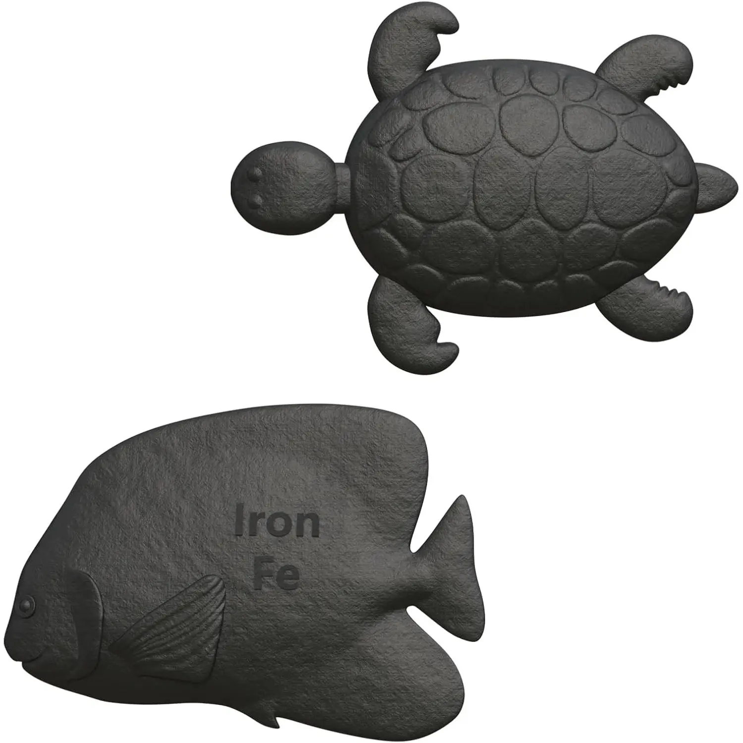 Adults’ Compact & Travel-Friendly 2-Pack Lightweight Iron Fish Kitchen Cooking Utensils, Vegan Reusable Eco-Conscious Specialty Gadgets - Anemia Support for Athletes, Effortless Iron Boost for Food/Water, Camping & Daily Use (Fish, Starfish Designs)