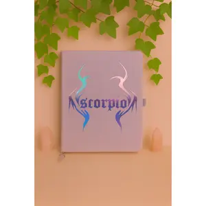 Scorpio Zodiac Journal with Crystal Bookmark