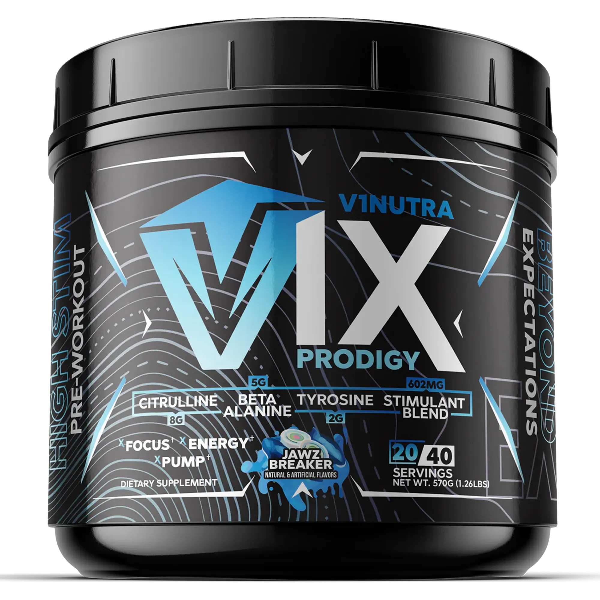 V1 NUTRA V1X Prodigy Pre-Workout - High Stim Pre Workout for Men & Women