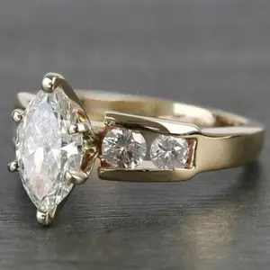 Gorgeous Horse Eye Zircon Women's Gemstone Ring - Perfect for Wedding, Engagement & Promise - Eternal Anniversary, Birthstone Gift for Bride - Romantic Holiday & Valentine's Day Present for Her