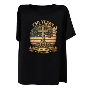 250 Years of Faith and Freedom – Christian USA 250th Anniversary T-Shirt
