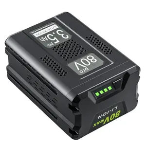 80V 3.5Ah Lithium Battery Replacement for Greenworks 80V Batteries GBA80400 GBA80250 GBA80200, 3500mAh High Capacity, Compatible with 80 Volt Power Tools PW80L420 TL80L00 LMB407 PS80L00