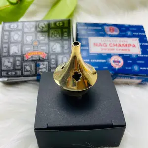 Vintage Solid Brass Temple Incense Burner | Mini Incense Holder In Gift Box