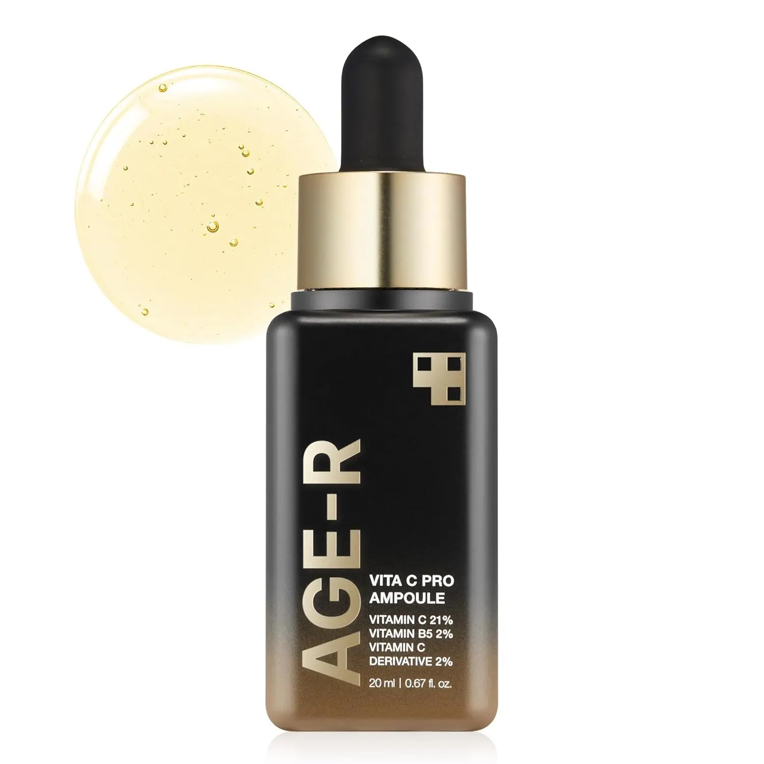 [Official Medicube Partner] AGE-R Vita C Pro Ampoule 20ml - Vitamin C Serum for Pigmentation, Uneven Skin Tone, and Hydration - Boost Absorption and Radiance by up to 780% with Age-R Booster Pro