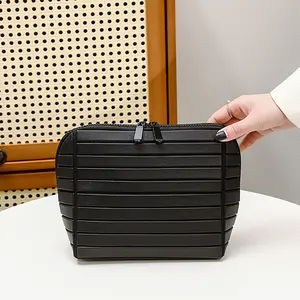 New Trendy Fashion Makeup Bag Large Capacity Multi-Compartment Portable Travel Skincare Cosmetic Storage Pouch Wash Bag Makeup Organizer Pouch