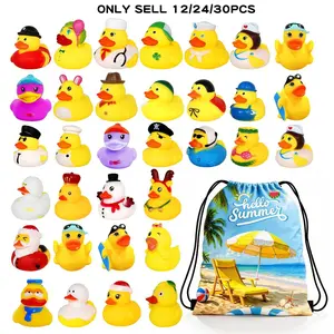 Mixed beach duck set, including hand-padded bag, water pool party decoration, birthday party decoration, holiday small ornaments, Easter small ornaments as gifts Baby Shower