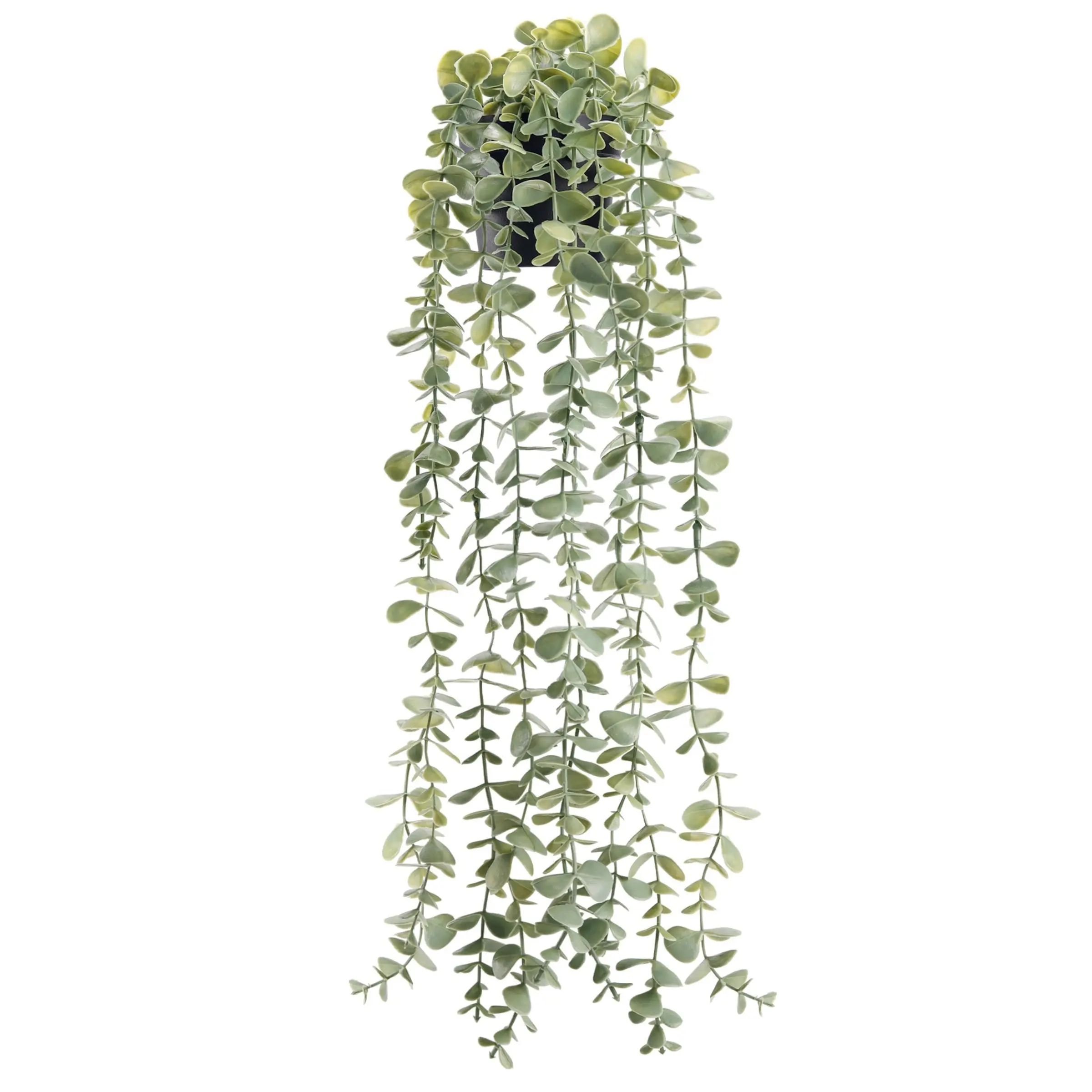 1Pcs Fake Plastic Plants Hanging Artificial Potted Faux Eucalyptus Plants for Vintage Boho Farmhouse Bathroom Office Desk Wall Book Shelf Room Accessories Decor Indoor Lifelike Fake Plant Decorative Fake Plant