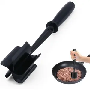 Meat , 5   Ground Beef Smasher, Heat Resistant Hamburger Smasher Tool, Nylon  Masher Utensil, Ground Meat , Meat Separator Tool for Hamburger, Non Stick Mix