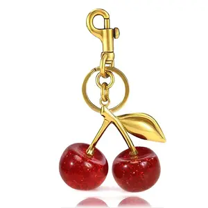 Cherry Bag Charm Purse Charms Keychain- Car Cherry Accessories keychian Gifts