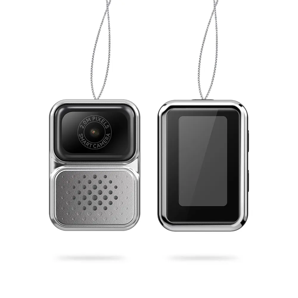 S130 Mini Thumb Camera Digital HD with Screen for Vlogging 4K Resolution Compact Stylish Wearable Camera with Necklace for Outdoor Sports Travel