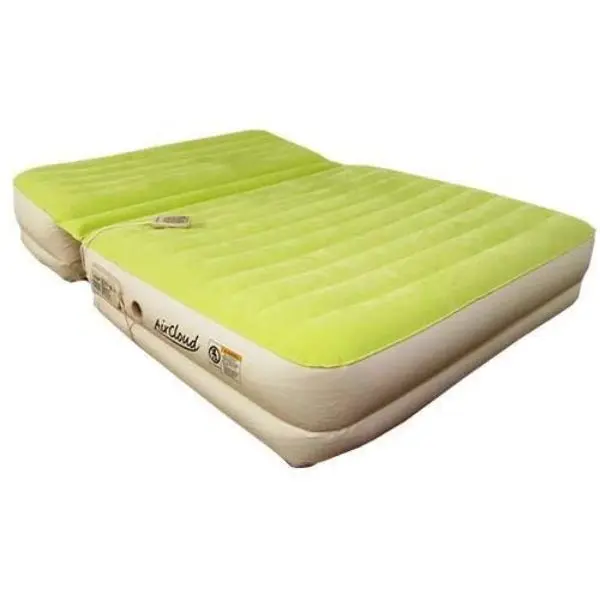 212 MAIN King Size Inflatable Bed - Moss Green, PVC Fabric, Adjustable Incline, Adjustable Firmness, Portable Comfy Outdoor Airbed, Traditional Travel Camping Sleeping Gear, Portable Airbed