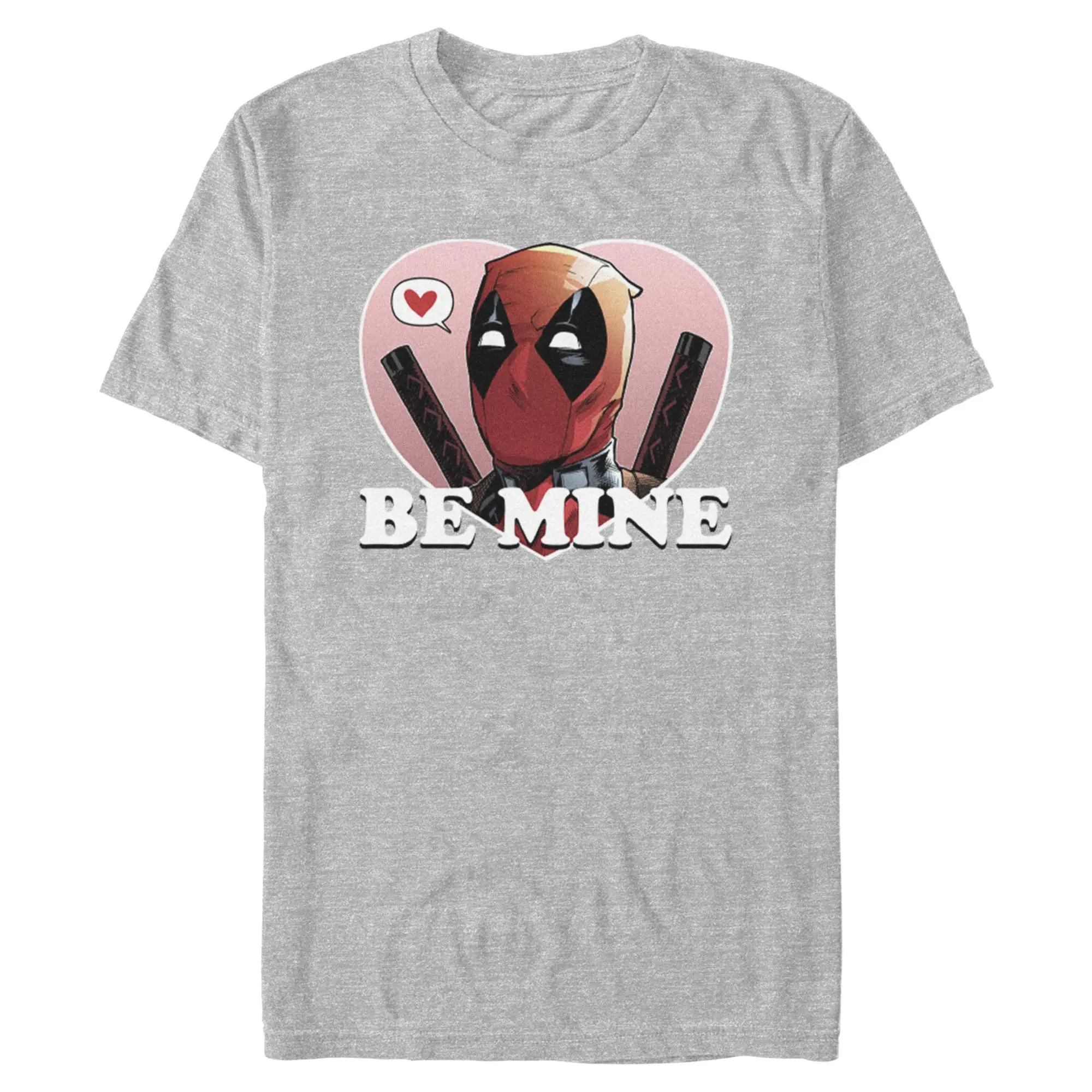 Men's Marvel Deadpool Graphic Comic Book Hero "Be Mine" T-Shirt