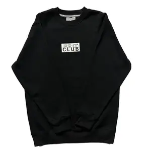 Pro Club Men's Crew Neck Heavyweight Embroidered Box Logo Fleece Pullover Sweatshirt