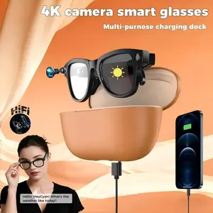 [Valentine's Day] Tukio M02 Ultra-Smart AI Translator Camera Glasses with 4K Camera & Surround Sound Headphones Photochromic Polarized Lenses for Daily Activities Work & Driving - Smartgoggles