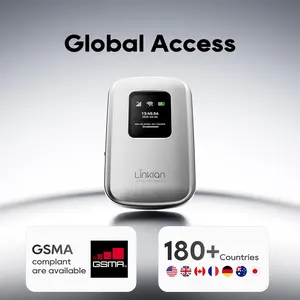 Portable Mobile Hotspot–eSIM Global WiFi Hotspot,No SIM Card/Contract Needed, 16Devices,180+ Countries, Compact Wireless Router for International Trips & Business【Free 5GB US Data for 15 Days】
